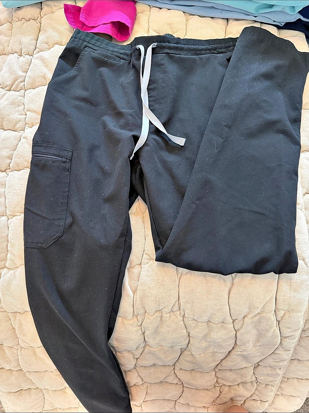 FIGS Yola Skinny scrub pant black